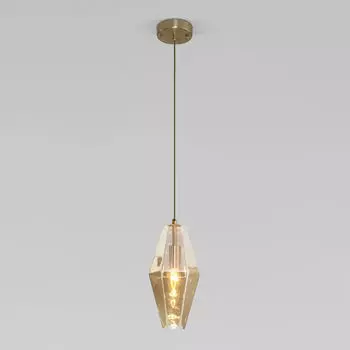 Светильник подвесной Eurosvet Prism 50236/1 янтарный