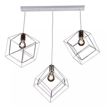 Светильник подвесной IMEX Quatro MD.0830-3-P WH+FGD