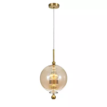 Светильник подвесной Indigo Illusione V000188L 11055/1P Amber