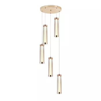 Светильник подвесной Indigo Rilucente V000151L 11061/5P Gold