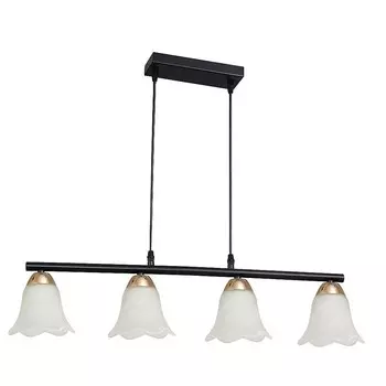 Светильник подвесной ЭкономСвет 30137 30137/4BK+GD WT