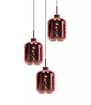 Светильник подвесной Lumina Deco Alacosmo LDP 6811-3 RD R.GD