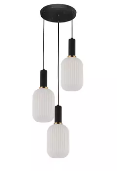 Светильник подвесной Lumina Deco Rico LDP 1218-3 WT+BK