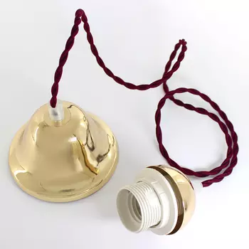 Светильник подвесной Максисвет ПЧ с проводом 5635 бордовый пл. FG