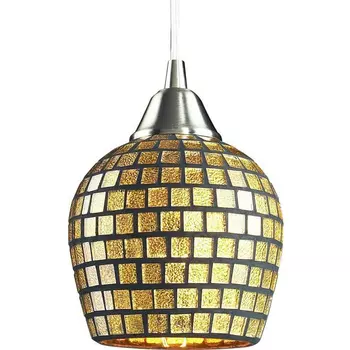 Светильник подвесной N-Light N-Light 528 528-1GLD Satin Nickel / Gold Leaf