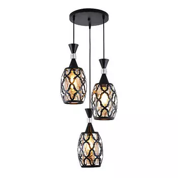 Светильник подвесной Seven Fires Dzhulius SF4047/3P-BK-AM