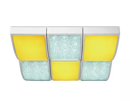 Светильник потолочный Ambrella Orbital Crystal Sand FS1510 WH/SD 144W