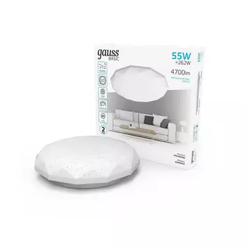 Светильник потолочный Gauss Basic Space 995439260