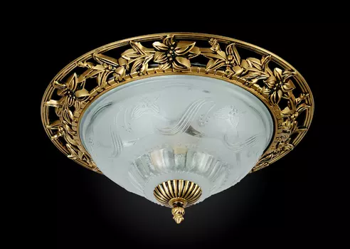 Светильник с цветочками 0010 1-0010-2-BKS E14 Максисвет