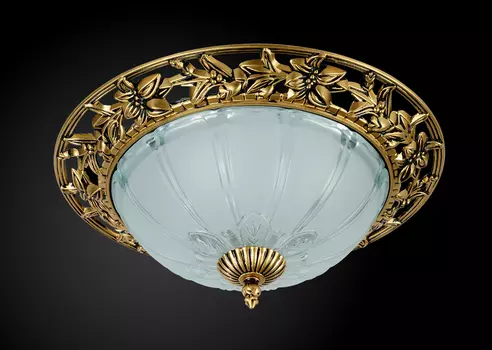 Светильник с цветочками 0020 1-0020-2-BKS E27 Максисвет