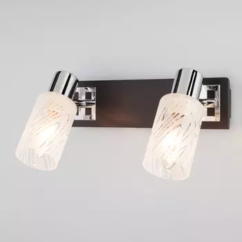 Светильник спот Eurosvet 20020/2 хром/венге