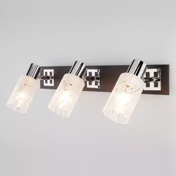 Светильник спот Eurosvet 20020/3 хром/венге