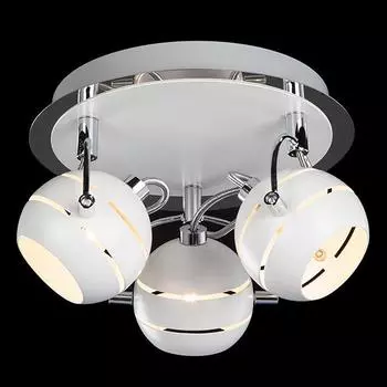 Светильник спот Eurosvet 20023, 20024 20024/3 хром/белый