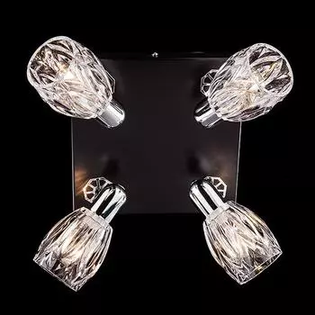 Светильник спот Eurosvet 20028 20028/4 хром/венге