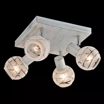 Светильник спот Eurosvet 20036/4 белый с золотом/хром