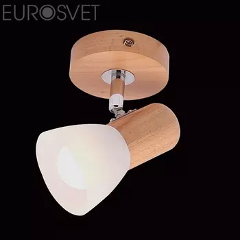 Светильник спот Eurosvet 20045 20045/1 светлое дерево