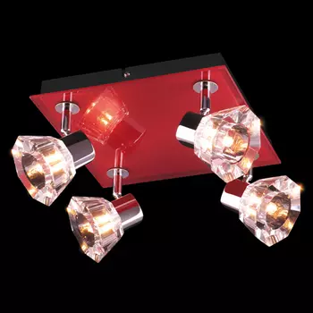 Светильник спот Eurosvet 25333 25333/4 хром/красный