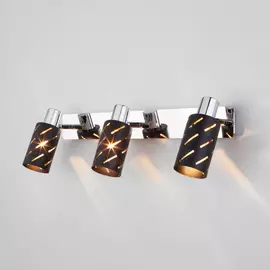 Светильник спот Eurosvet Fente 20090/3 черный/хром