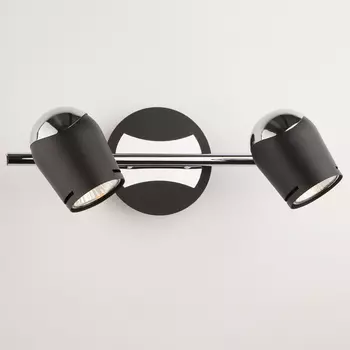 Светильник спот Eurosvet Middle 20057/2 хром/черный