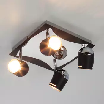 Светильник спот Eurosvet Middle 20057/4 хром/черный