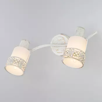 Светильник спот Eurosvet Silvia 20025/2 белый с золотом