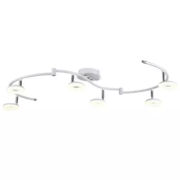 Светильник спот ID lamp Huntington Beach 390/6PF-LEDWhitechrome