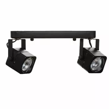 Светильник спот Lamplandia L1388 MUSHU BLACK, 2*GU10*макс 40Вт