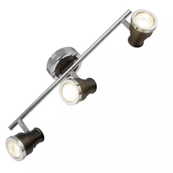 Светильник спот Максисвет 6-4657-3-CR+BK GU10