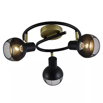 Светильник спот Seven Fires Dzhuvela SF4706/3CA-GD-BK