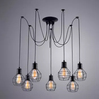 Светильник в форме паука Spider A1109SP-7BK Arte Lamp
