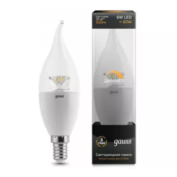 Светодиодная лампа Gauss 104201106-D