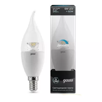 Светодиодная лампа Gauss 104201206-D