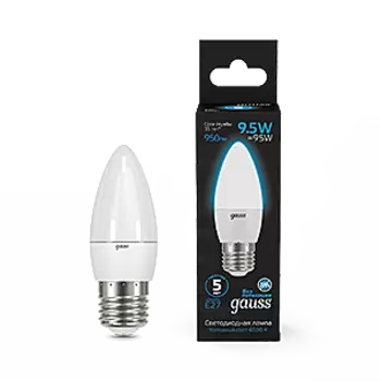 Светодиодная лампа Gauss Black Свеча 103102310