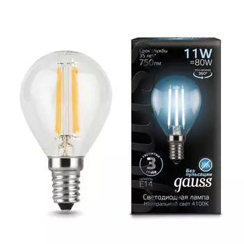 Светодиодная лампа Gauss Filament Globe 105801211