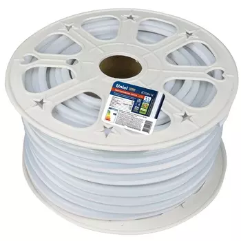 Светодиодный шнур Uniel ULS-N21-2835-120LED/m-8mm-IP67-220V-8W/m-50M-D