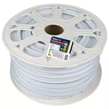 Светодиодный шнур Uniel ULS-N21-2835-120LED/m-8mm-IP67-220V-8W/m-50M-Y