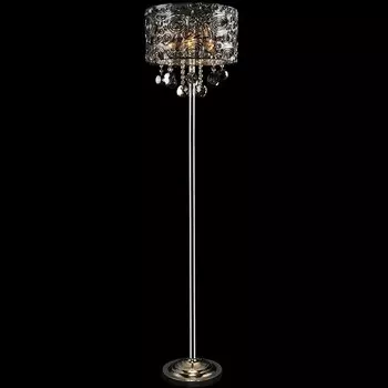 Торшер Eurosvet 3400 3400/3F хром/дымчатый хрусталь торшер Strotski