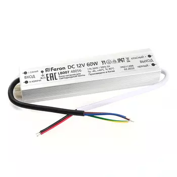 Трансформатор электронный для светодиодной ленты Feron lb007 48056