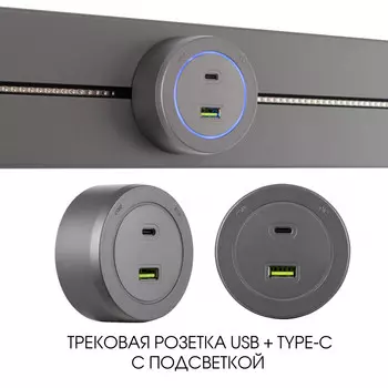 Трековая розетка Arte Milano Am-track-sockets-39 399731TS/USB-Type-C G