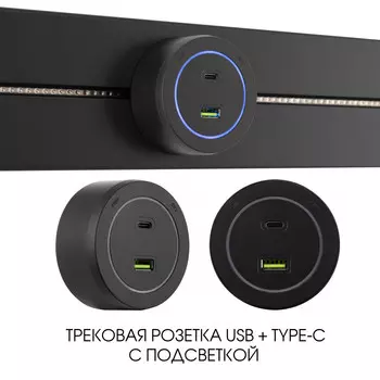 Трековая розетка Arte Milano Am-track-sockets-39 399731TS/USB-Type-C B