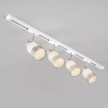 Трековая система Eurosvet Silvia 20075/4 белый с золотом