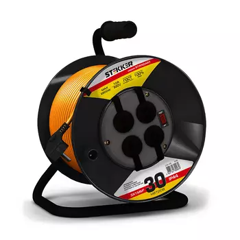 Удлинитель на пластиковой катушке Stekker Standart 39708