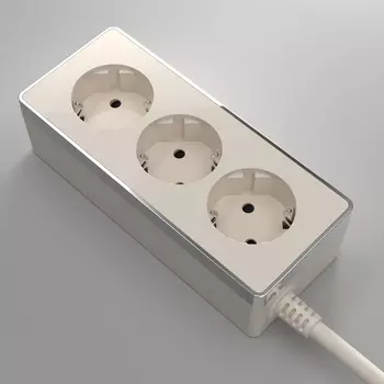 Удлинитель Werkel W6523603/ Удлинитель Gallant 3х2К+З, 3м. (слоновая к