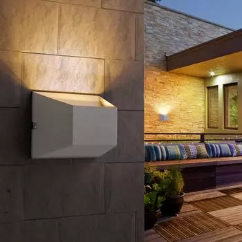 Уличный настенный светильник Elektrostandard 1614 1614 TECHNO LED OFION алмазный серый