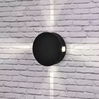 Уличный настенный светильник Elektrostandard Techno LED 1545 TECHNO LED BEAM черный
