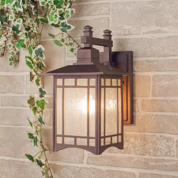 Уличный настенный светильник Elektrostandard Vela Vela D кофейное золо