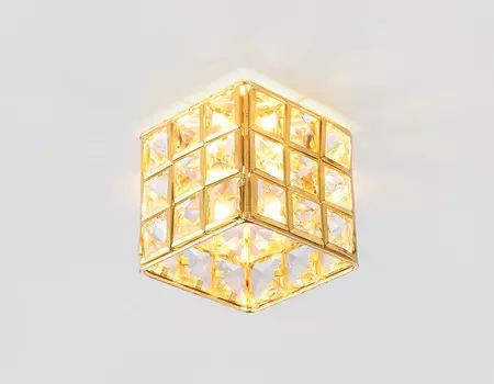 Встраиваемый светильник Ambrella Crystal K110/3 CL/G