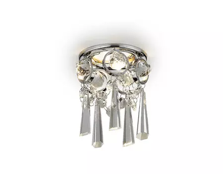 Встраиваемый светильник Ambrella Crystal K2222 CH/CL