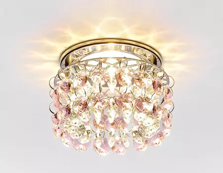 Встраиваемый светильник Ambrella Crystal K3221 CL/G