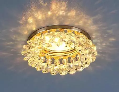 Встраиваемый светильник Elektrostandard 206 206 MR16 GD/Color золото/перламутр